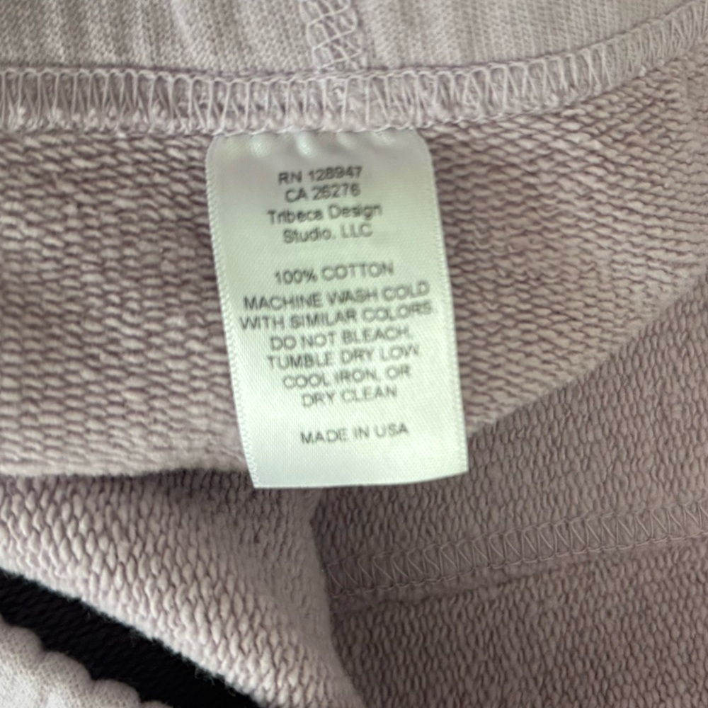 Nili Lotan Lavender Cropped Track Pants - Picture 2 of 12
